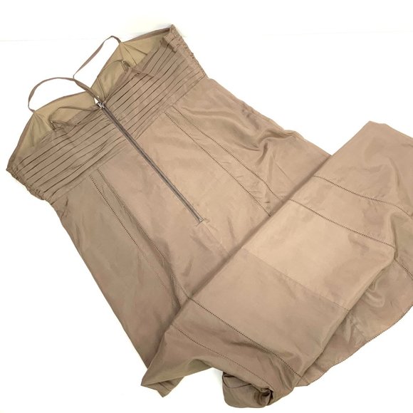 New Stella & Jamie Babydoll Silk/Cotton Blend Maxi Dress Sz M - L - Picture 15 of 16